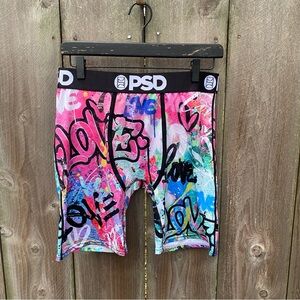 NWT Mens PSD Love Graffiti Boxer Briefs Large
